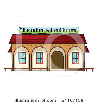 Royalty-Free (RF) Train Station Clipart Illustration #1167159 by colematt
