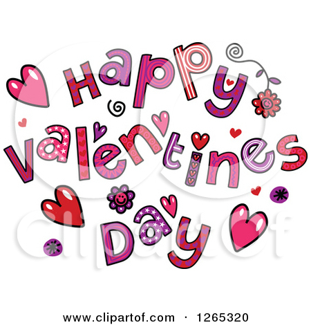 Happy valentines day banner c