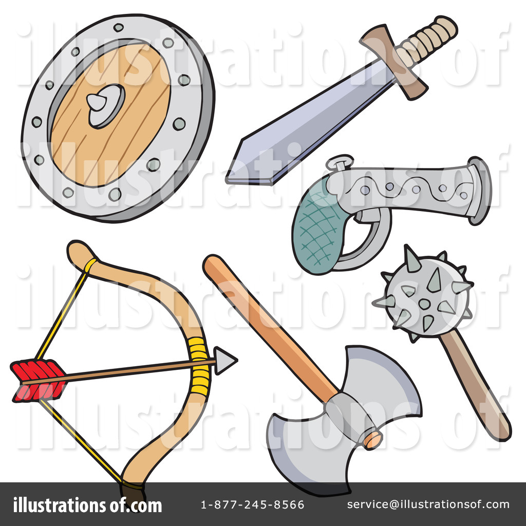 Royalty-Free (RF) Weapons Clipart Illustration #214597 by visekart