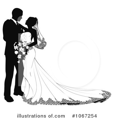Royalty Free Rf Wedding Couple Clipart Illustration 1067254 By Geo