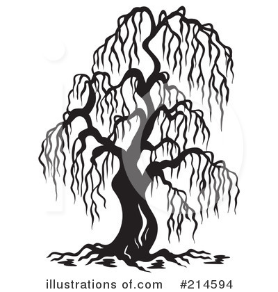 Royalty-Free (RF) Willow Tree Clipart Illustration #214594 by visekart