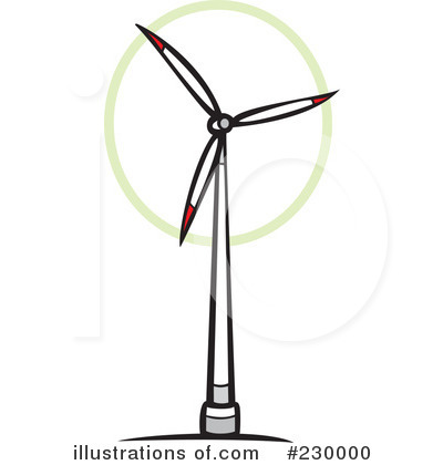 Royalty-Free (RF) Wind Turbine Clipart Illustration #230000 by xunantunich