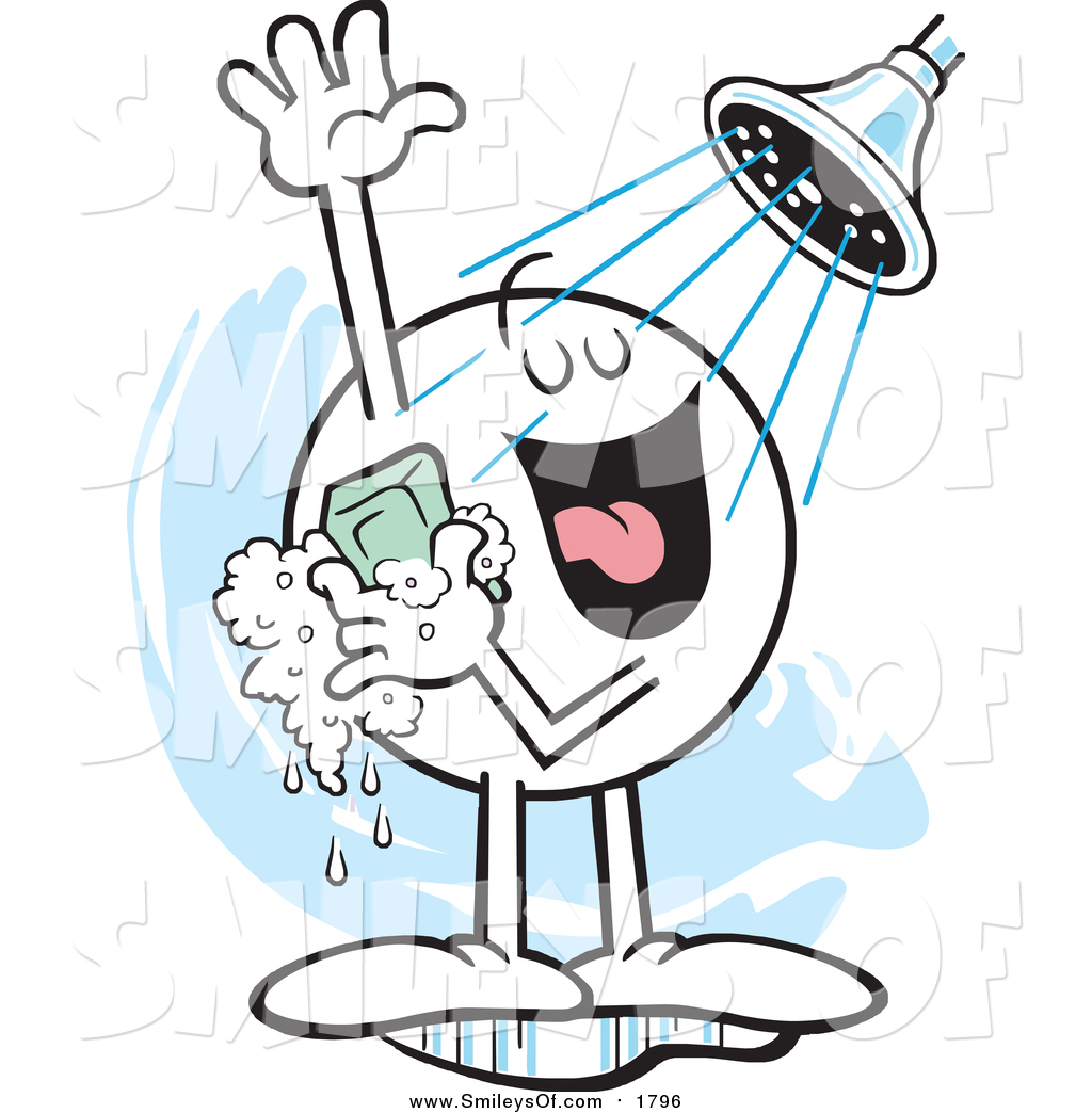 Royalty Free Showering Stock Smiley Clipart Illustrations