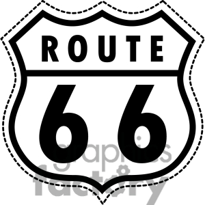 Royalty Free Vector Route 66 Clipart Image Picture Art 383686