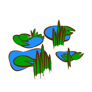 RPG Map Symbols: Marsh - Swamp Clipart