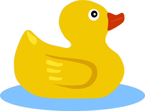 Rubber Ducky Clip Art At Clke - Clipart Duck