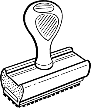 Rubber Stamp Definition For E - Stamp Clip Art