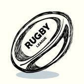 Rugby ball seamless background pattern · hand drawing rugby ball design