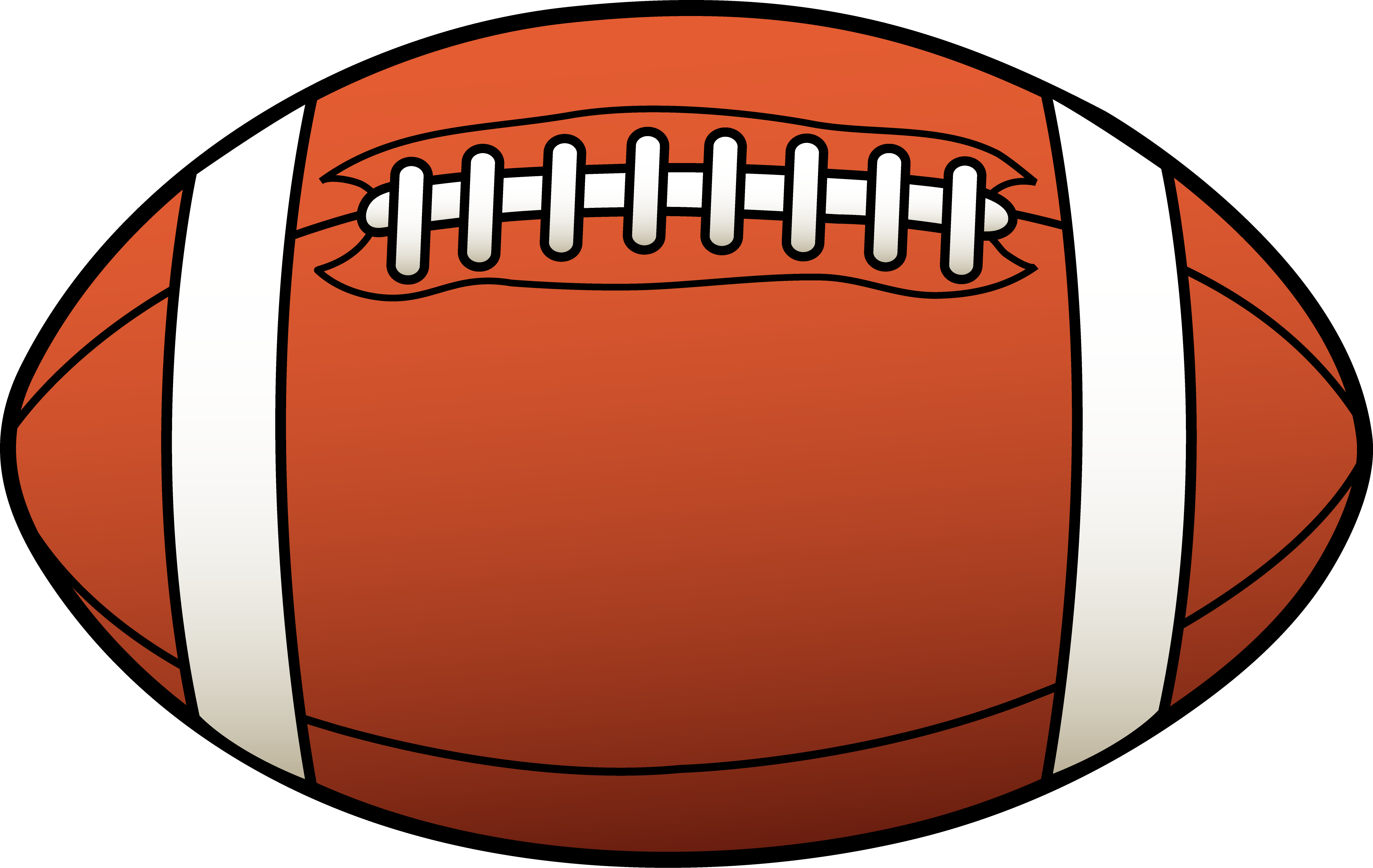 Rugby Ball or American Football - Free Clip Art
