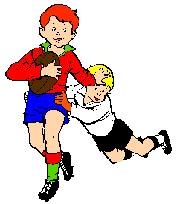 ... Rugby player clipart - Cl