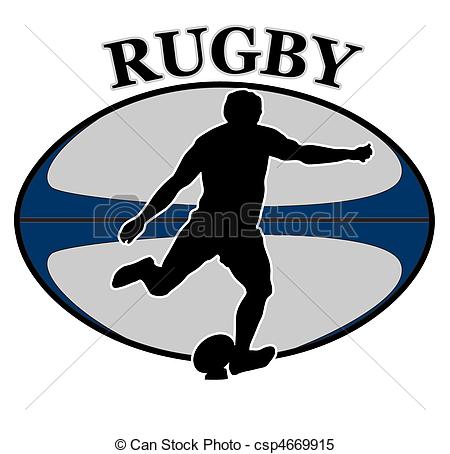 Boy Playing Rugby Clipart. ru