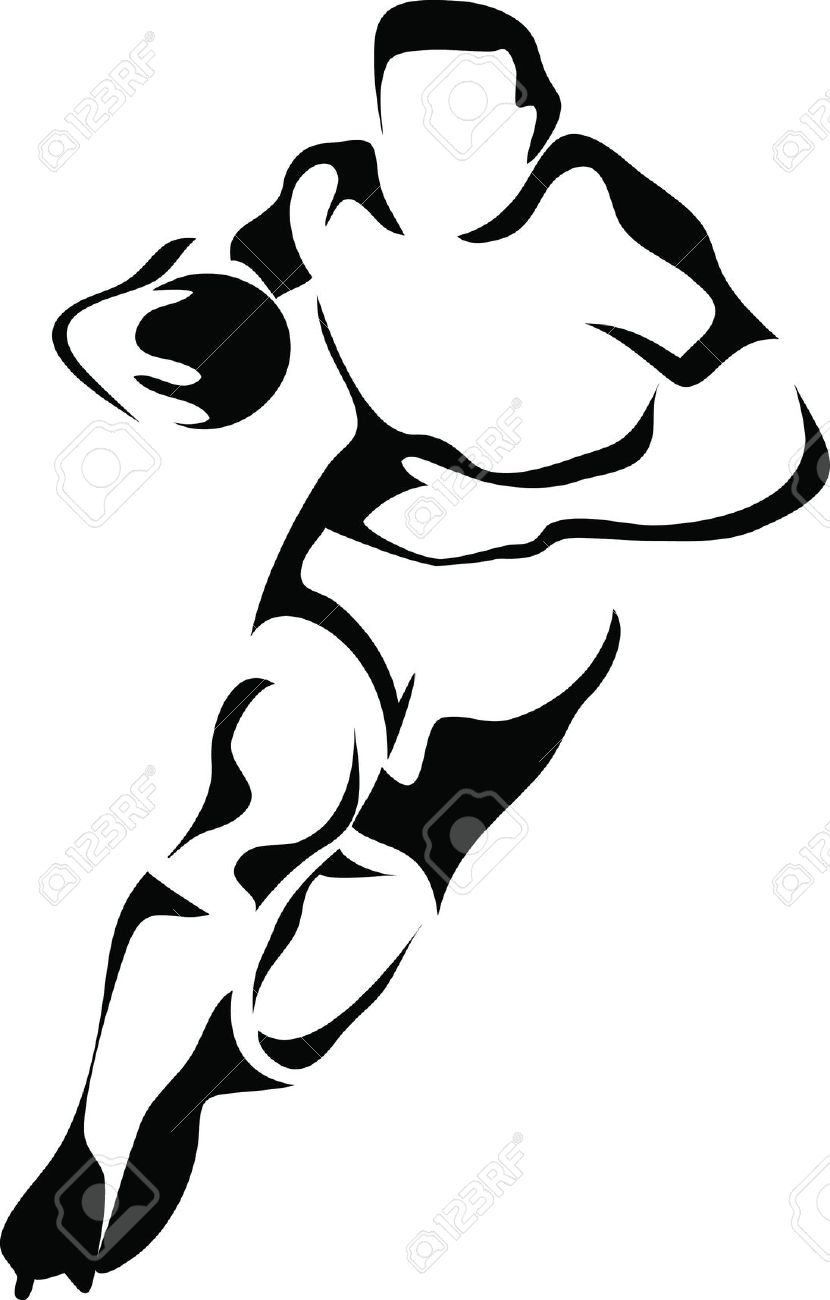 rugby: rugby player logo