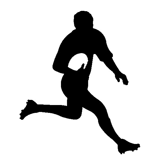 Rugby Sheild Beta Clip Art. Fat Rugby Player