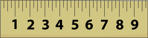 Pink Ruler Clip Art Image - traditional brown school ruler.