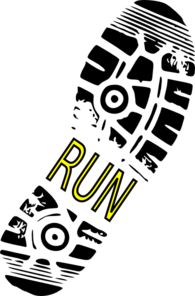 Run Shoe Print Clip Art: text in the middle can say u0026quot;Mom25ku0026quot;