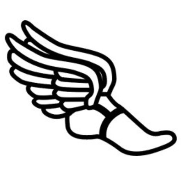 running shoes with wings clipart