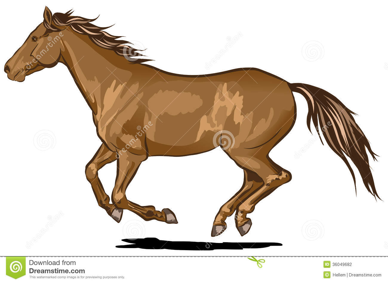 Running Horse Clipart