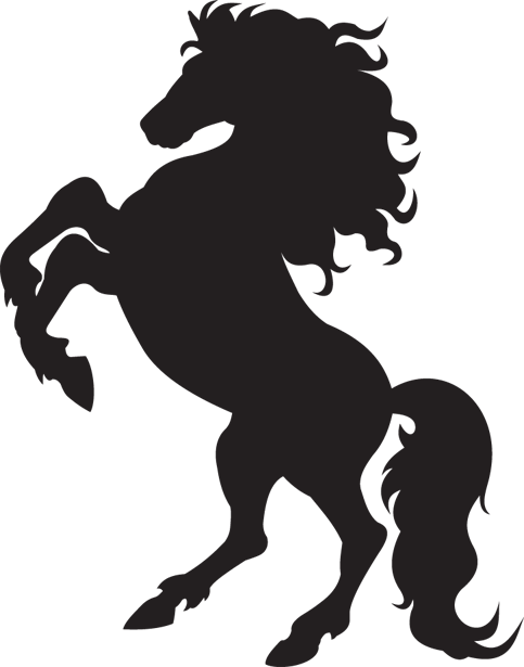 Running Horse Silhouette | Cl - Stallion Clipart