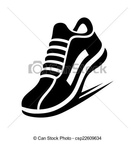 Cartoon Running Shoes Clipart