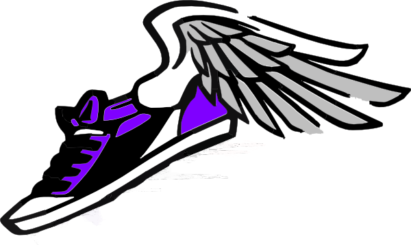 Running Shoe With Wings Clip Art At Clker Com Vector Clip Art Online
