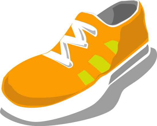 Running Shoes Clipart Clipart - Clipart Shoe