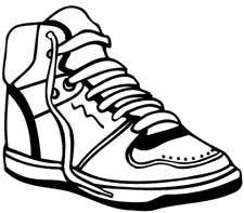 Running Shoes Clipart Clipart - Running Shoe Clip Art