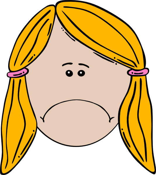 frown clipart black and white