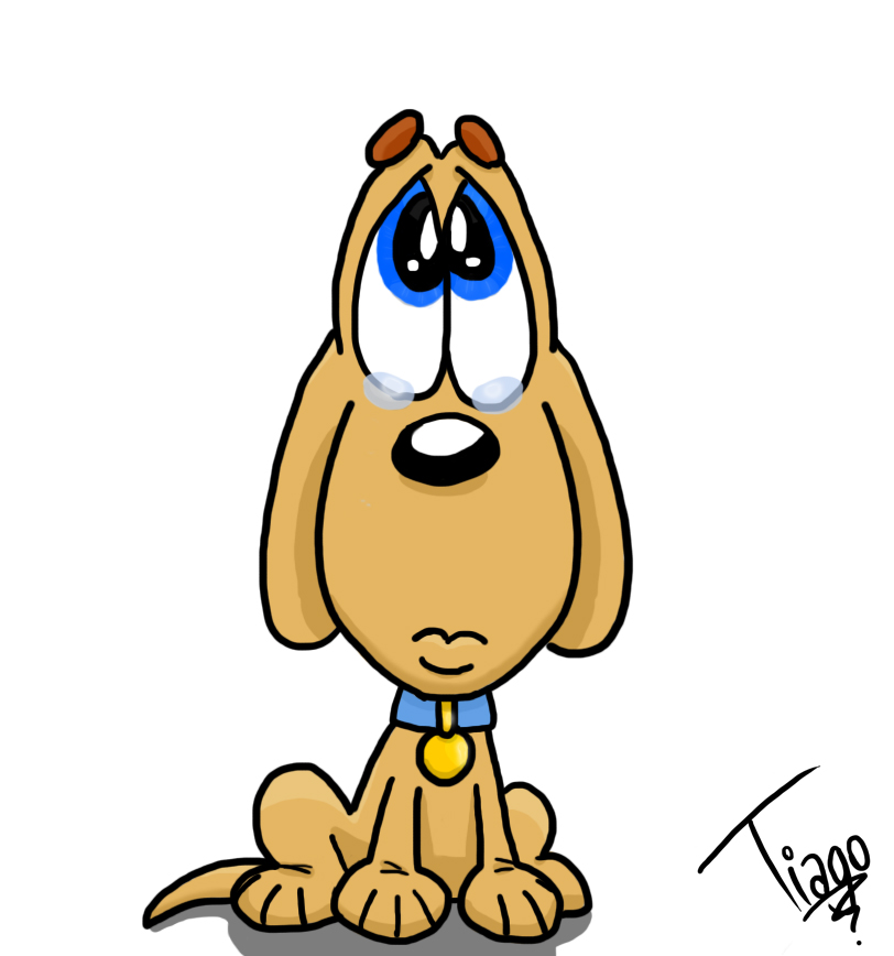 sad puppy clipart - Sad Dog Clipart