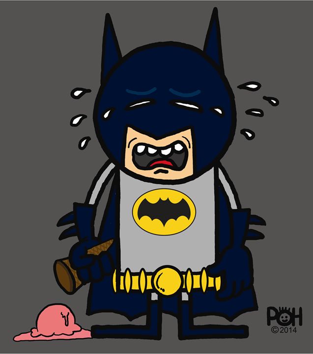 Batman Sad Face - Doodles Handlon