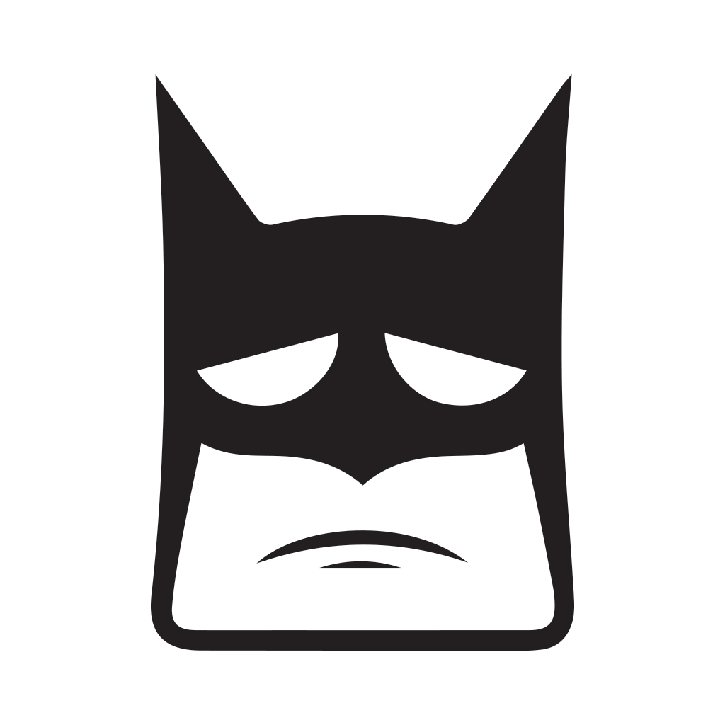 prev - Sad Batman Clipart