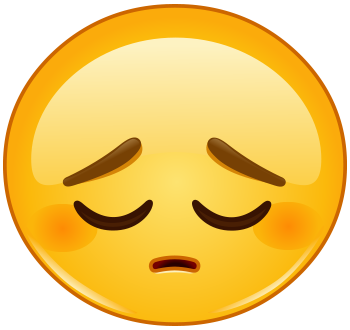 This sad face is feeling down in the mouth. If you are too or you have a  Facebook friend going through a hard time, you can share this emoji to  express your ClipartLook.com 