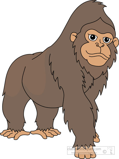 Sad Looking Gorilla Clipart Size: 32 Kb From: Bird Clipart