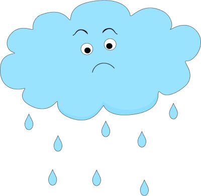 Sad Rain Cloud | Clip Art-Weather | Pinterest | Rain clouds, Art and Sad