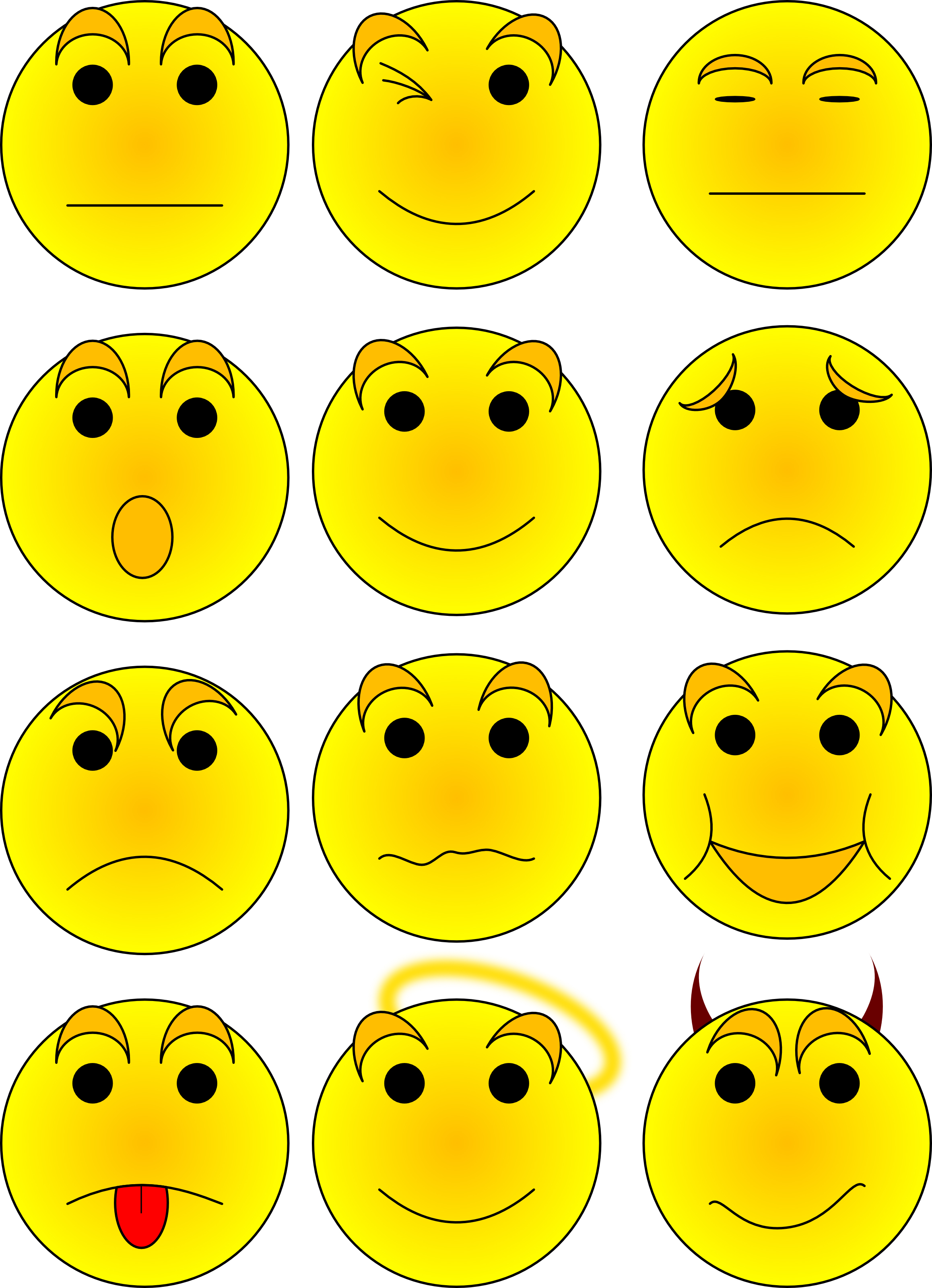 Sad Smily Clipart - Emotion Faces Clip Art