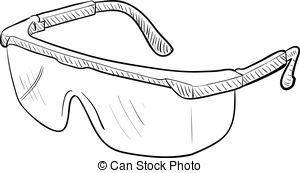 ... Safety Goggles - Hand-drawn vector drawing of a pair of... Safety Goggles Clip Artby ...