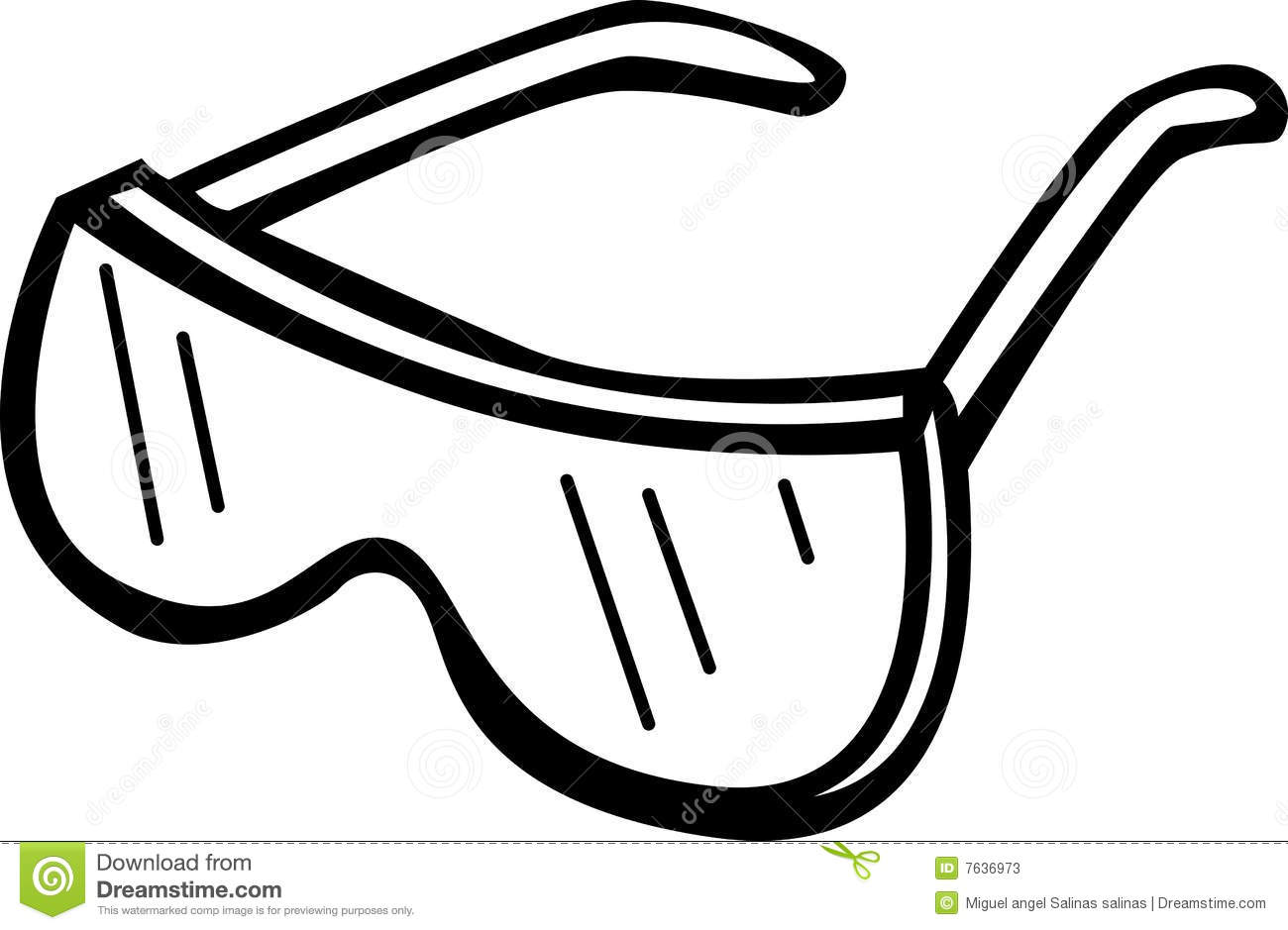 Safety goggles vector illustration Stock Photos