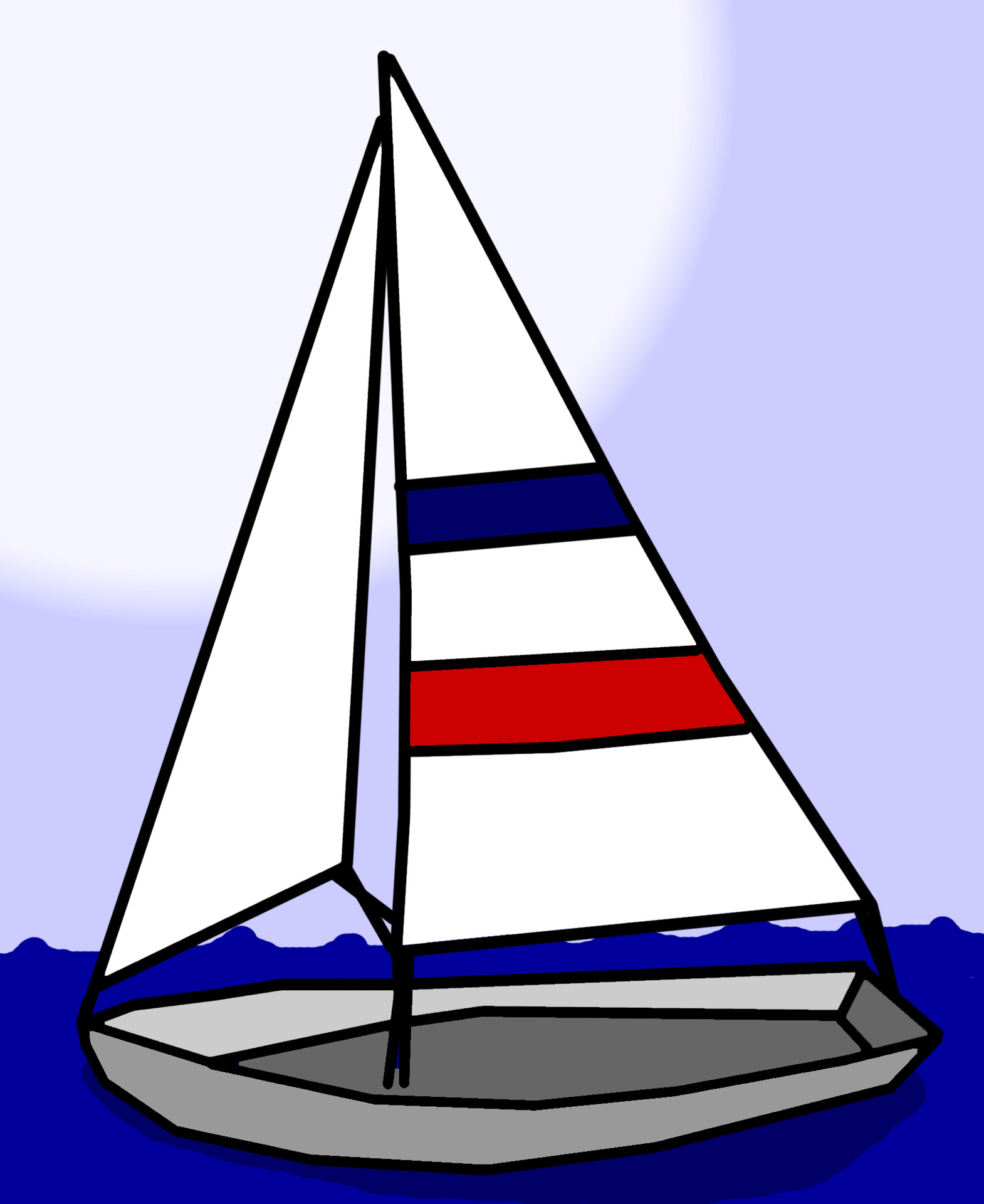 Sailboat Clip Art Free Stock  - Clip Art Sailboat