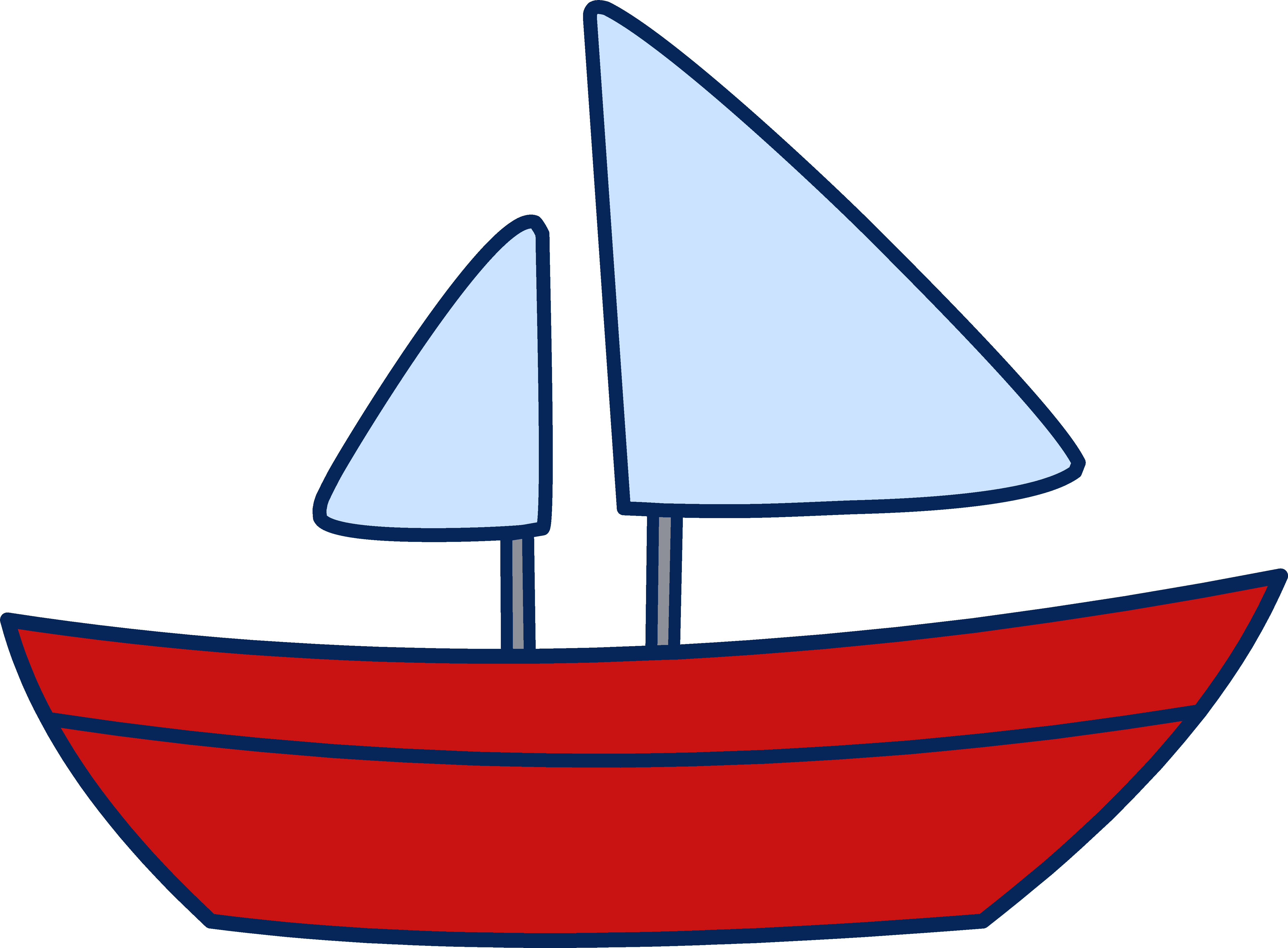 Sailboat clipart vector .