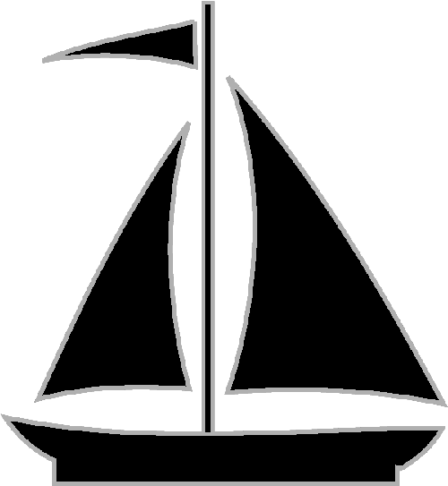 Sailboat Clipart Craft Ideas  - Sailboat Silhouette Clip Art