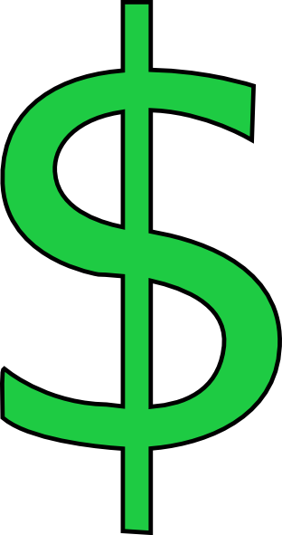 Green Dollar Sign Clipart Con