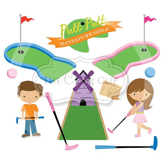 Sale Mini Golf Madness Clipart Set By Thecraftyclip On Etsy