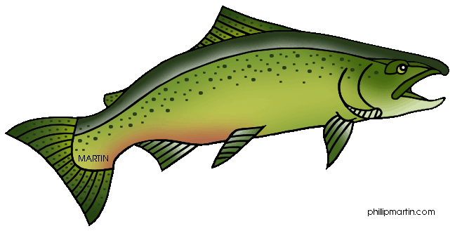 Clipart salmon - ClipartFest