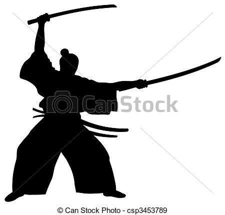 ... Samurai - Abstract vector illustration of samurai