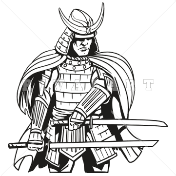 This young samurai clip art i