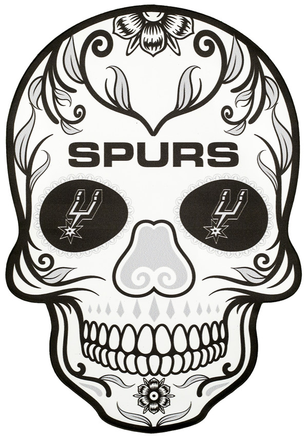 San Antonio Spurs Outdoor Graphic - Skull