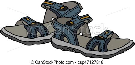 Blue sport sandals - csp47127818