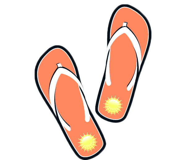 Sandals Clip Art Images Free  - Clip Art Flip Flops