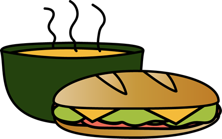 Sandwich and Bowl of Soup - Bowl Of Soup Clipart