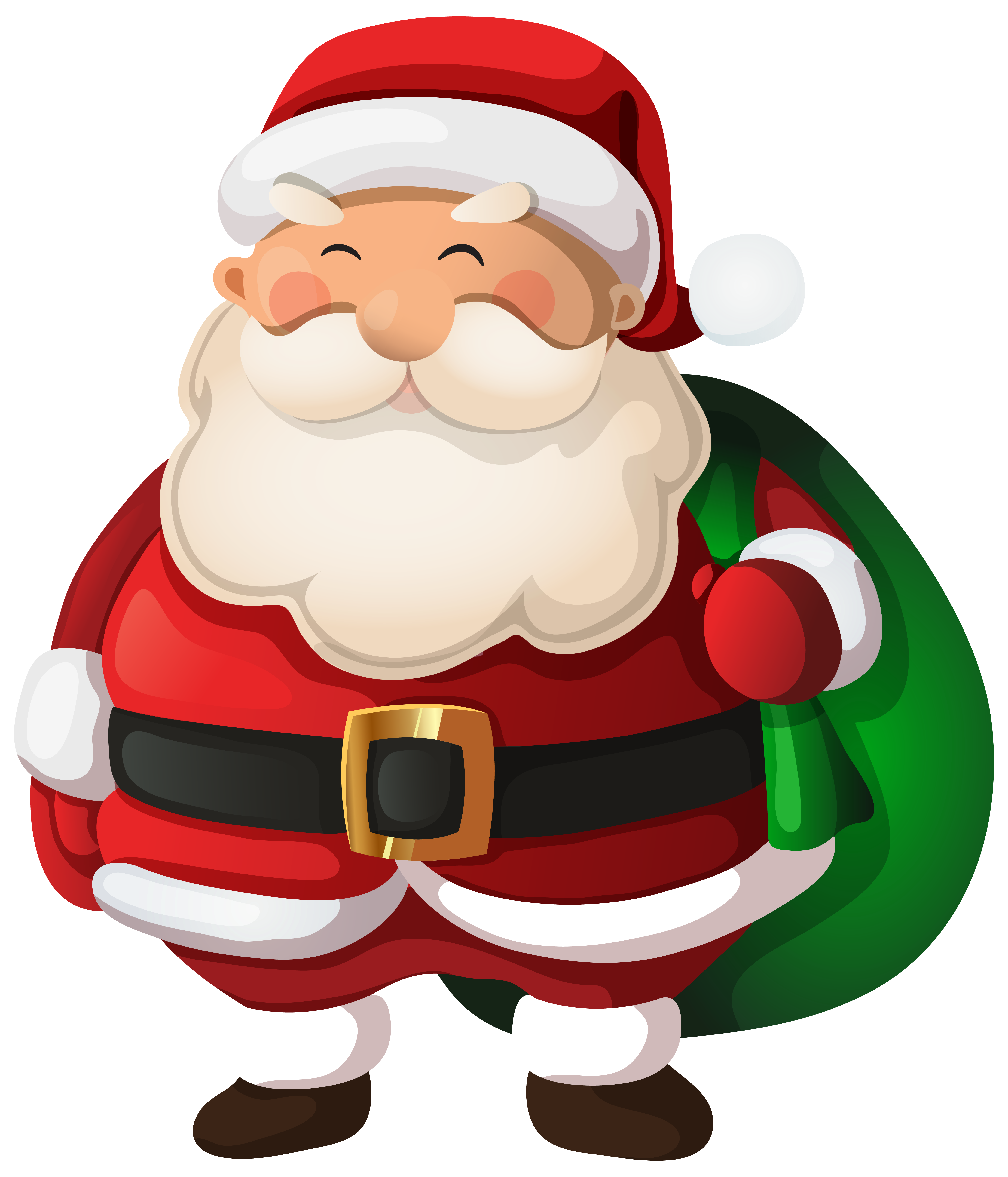 Santa Claus clipart in chimne