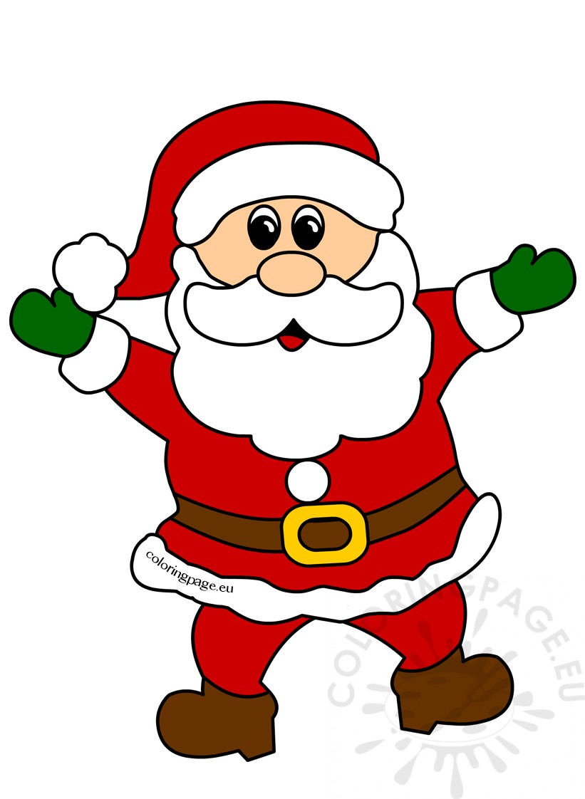 Cheerful Santa Claus Christmas clipart